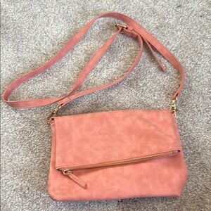 Elegant Pink Crossbody Bag